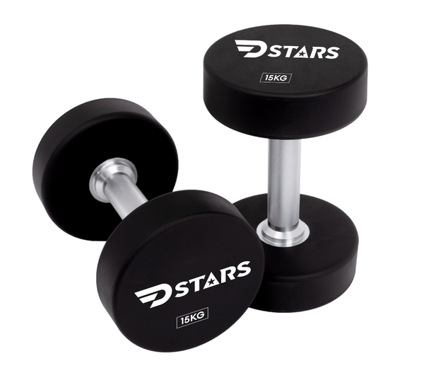 Dstars Round Polyurethane Dumbbell - Dstars Gym Equipment Philippines