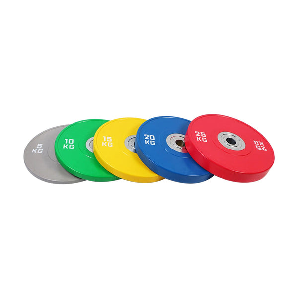 Colored Rubber Olympic Plate With Steel Hub